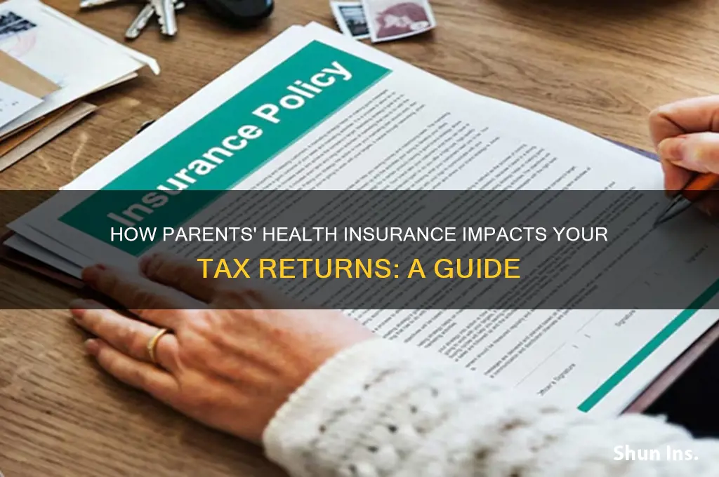 does parents health insurance for taxes