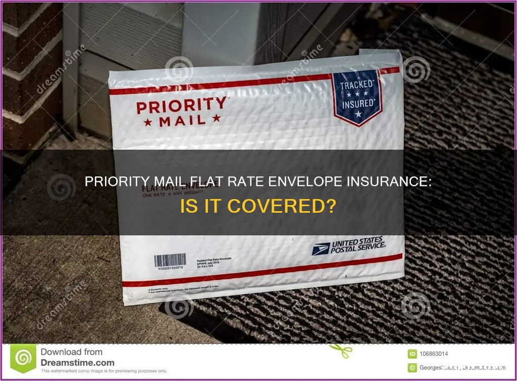 does parioty international flat rate envelope have insuran ce