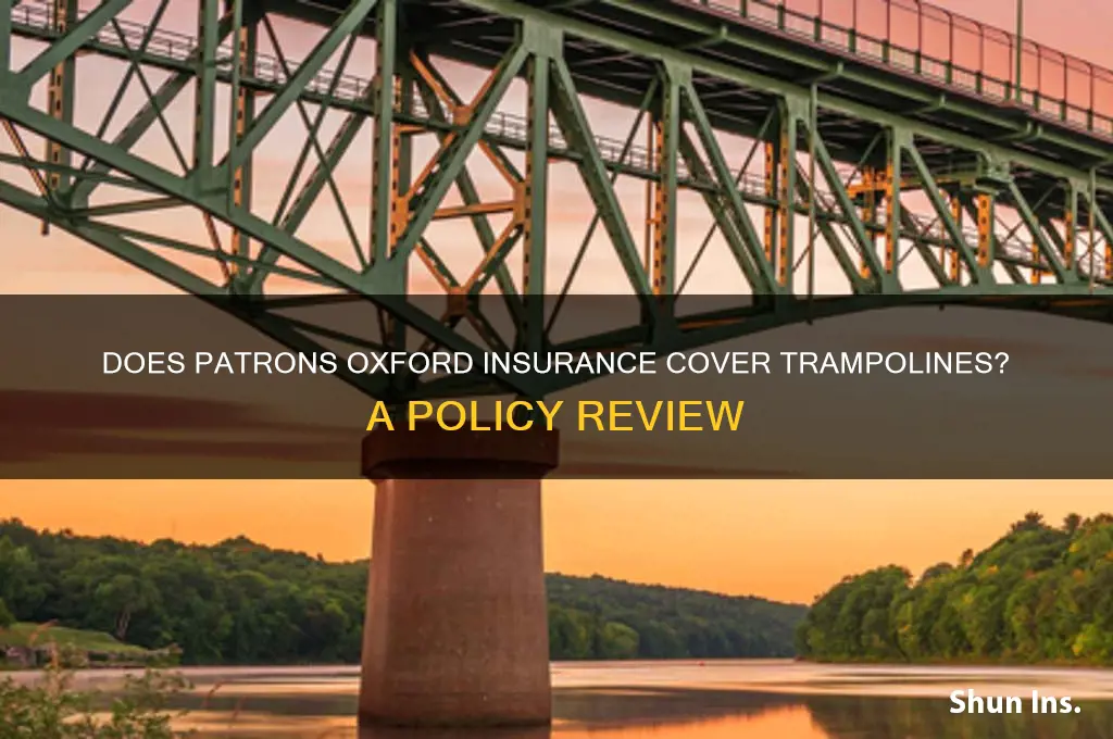 does patrons oxford insurance allow trampolines