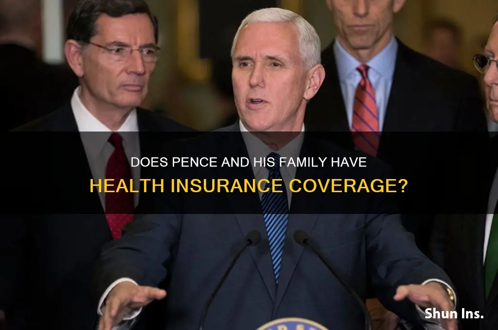 does pence and family have health insurance