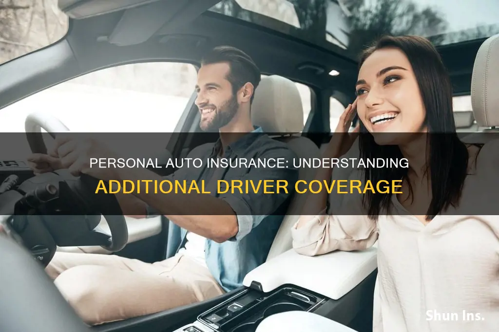 does personal auto insurance cover aditional drivers