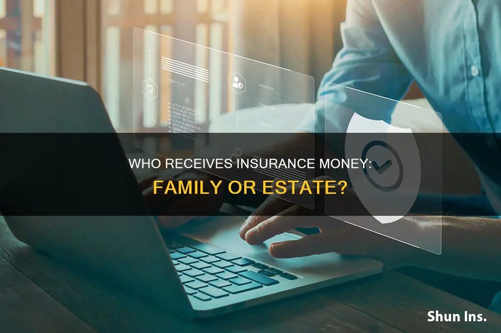 does personal estate distribute insurance money to siblings