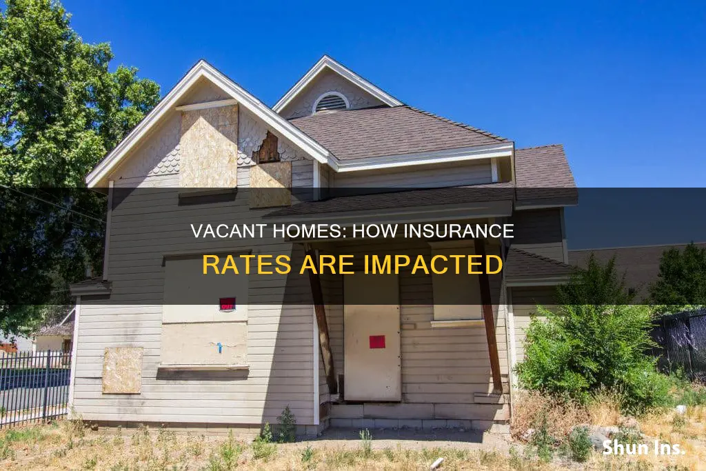 does personal property insurance go up if vacant