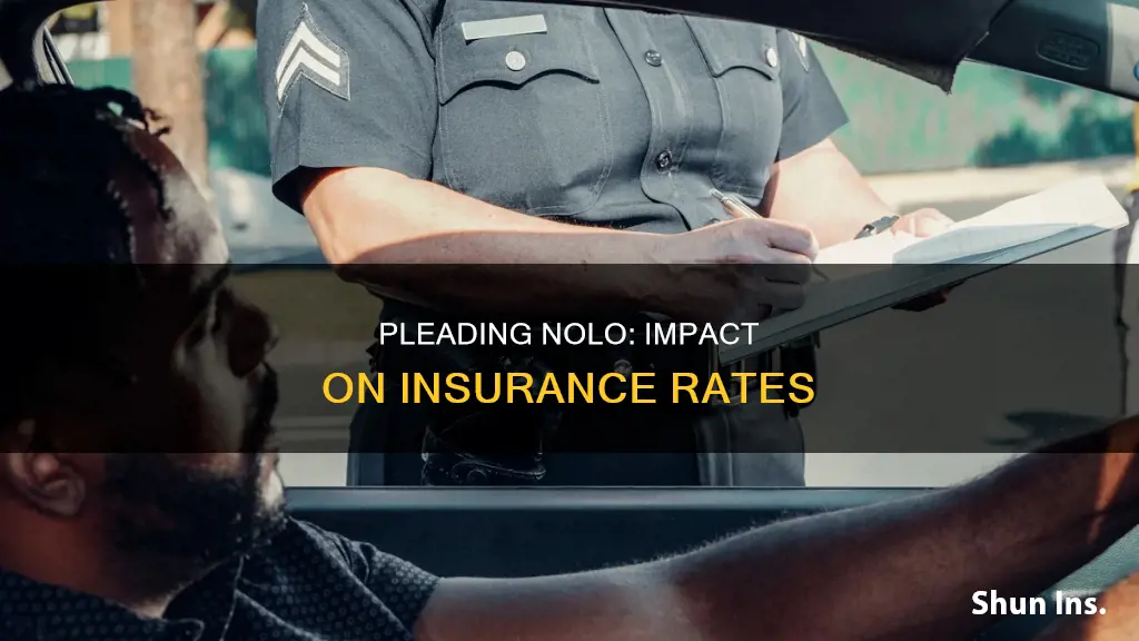 does pleading nolo affect insurance