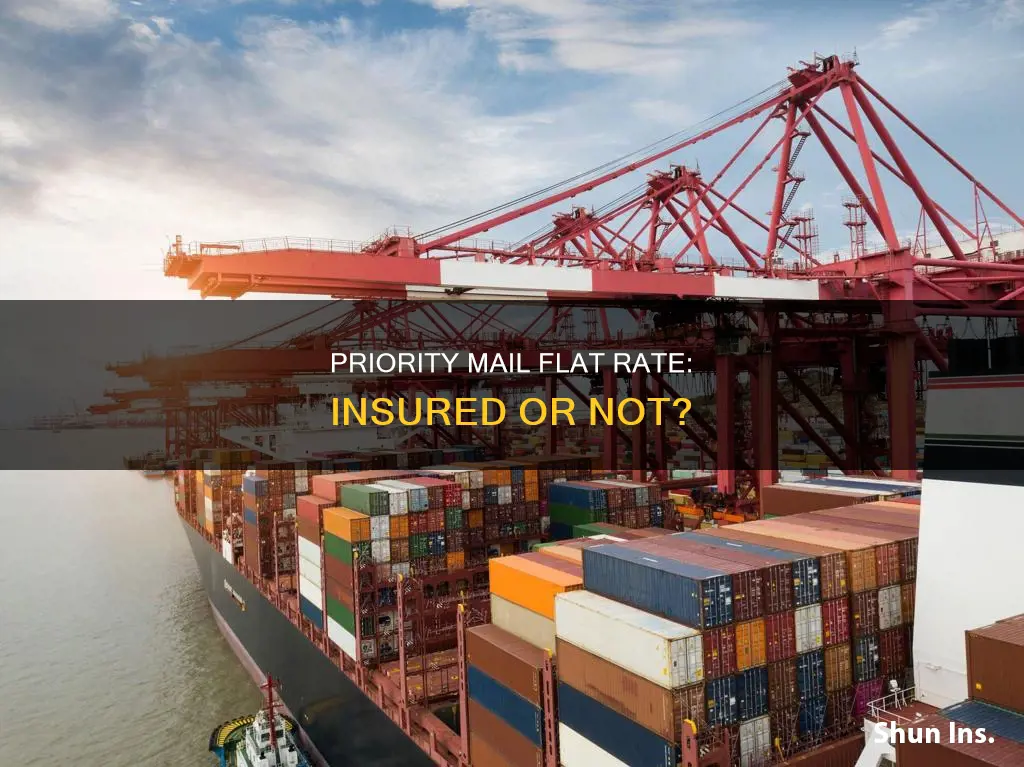 does priority international small flat rate box has insurance