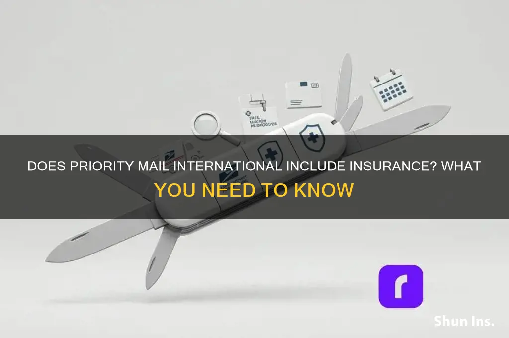 does priority mail international have insurance