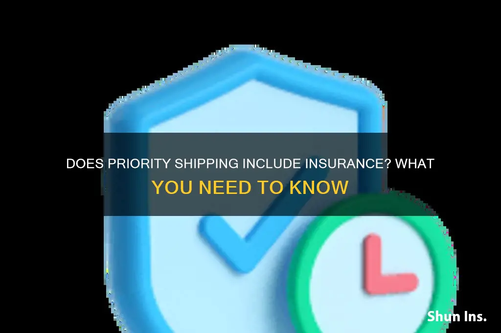 does priority shipping come with insurance
