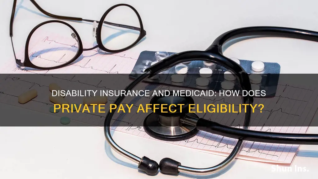 does private disability insurance money effect medicaid requirement