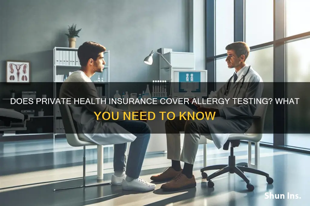 does private health insurance cover allergy testing
