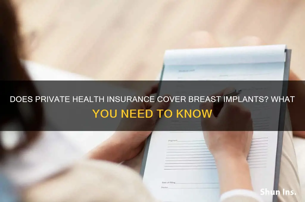 does private health insurance cover breast implants