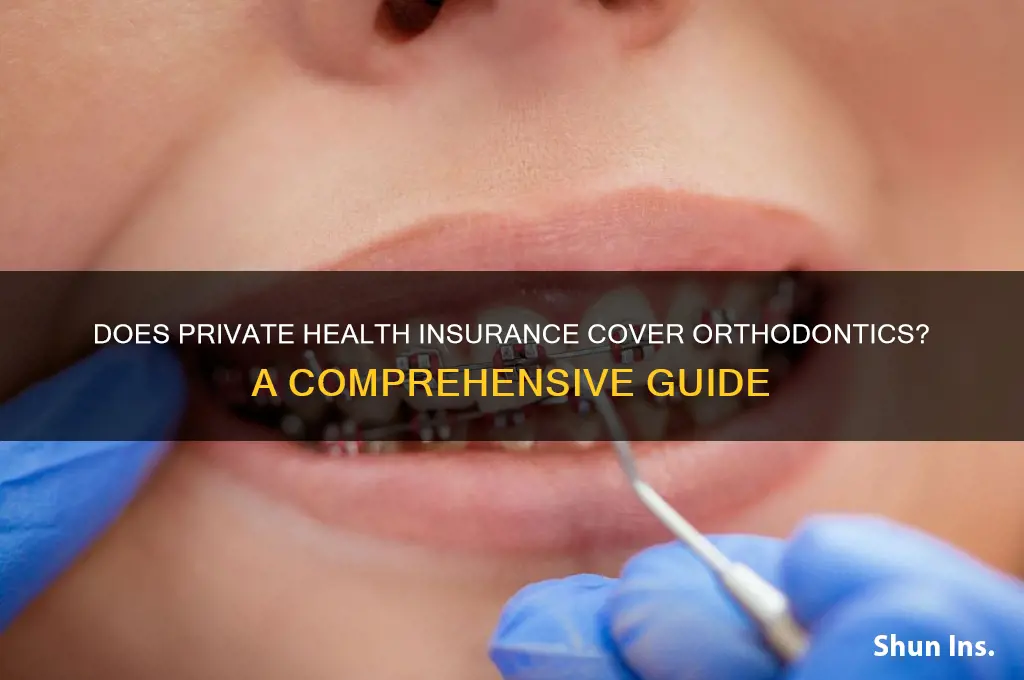 does private health insurance cover orthodontics