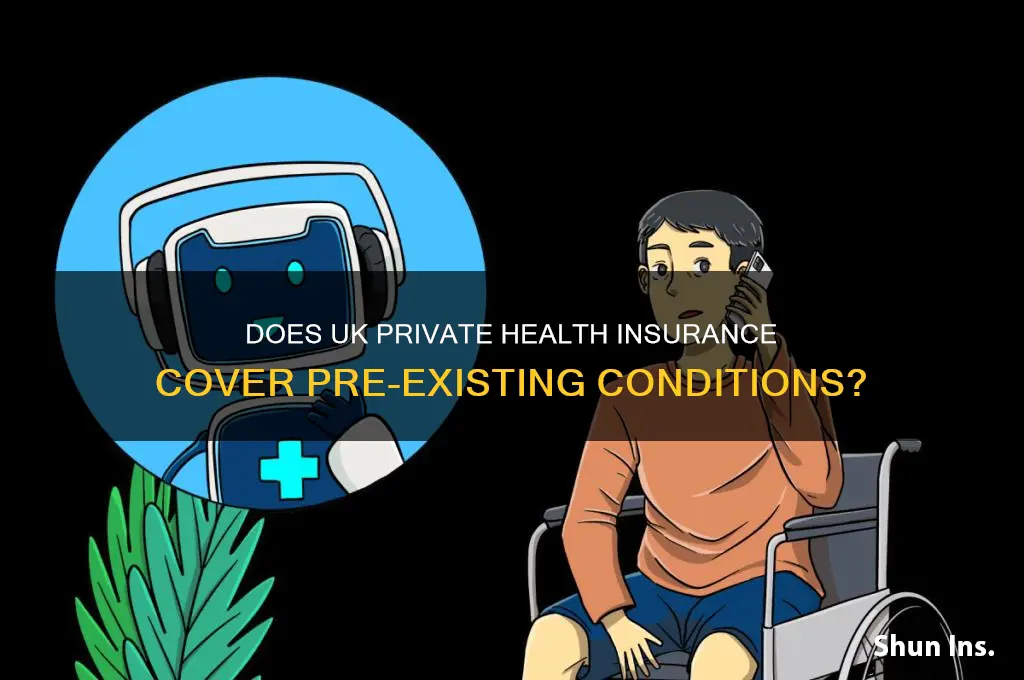 does private health insurance cover pre-existing conditions uk