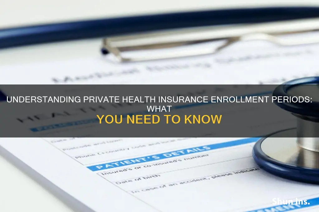 does private health insurance have an enrollment period