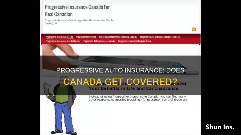 does progressive auto insurance cover canada