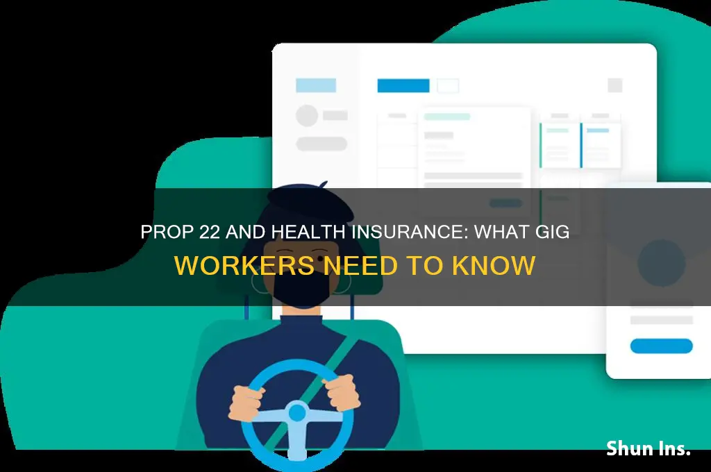 does prop 22 give health insurance