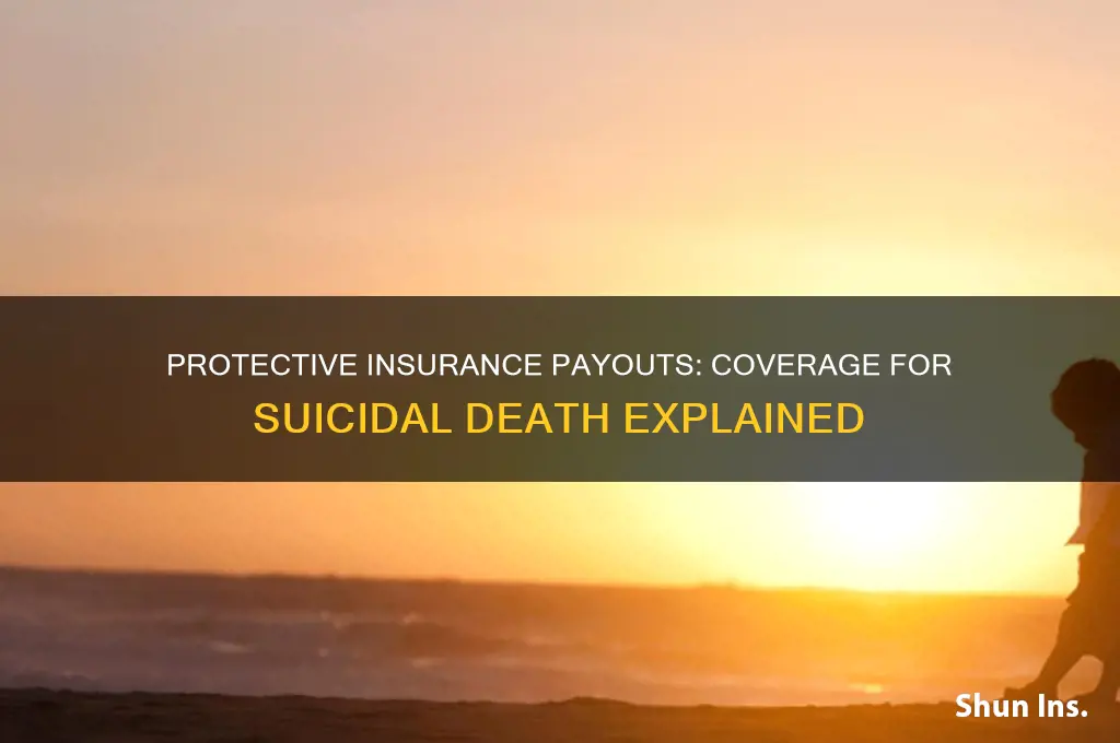 does protective insurance payout for suicidal death