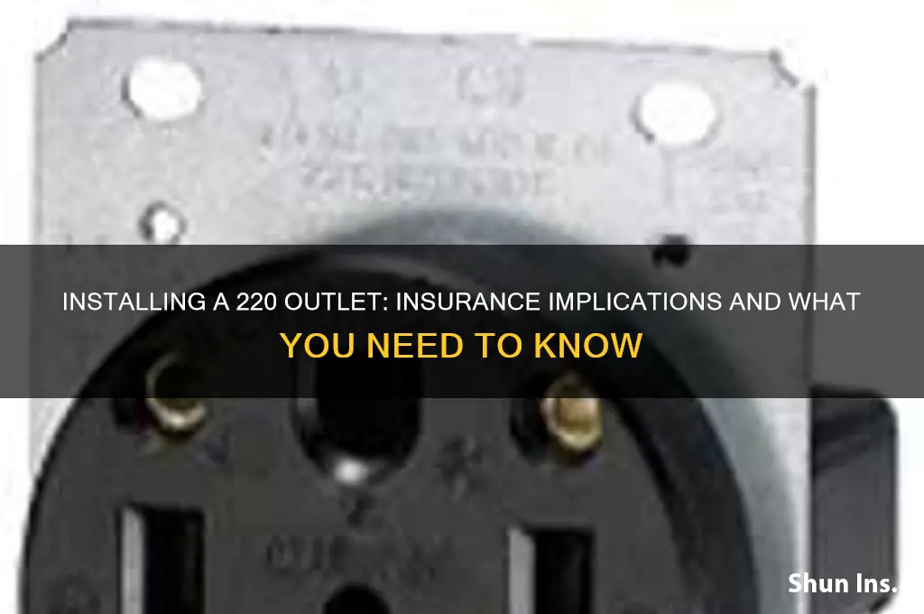 does putting in a 220 outlet bother insurance