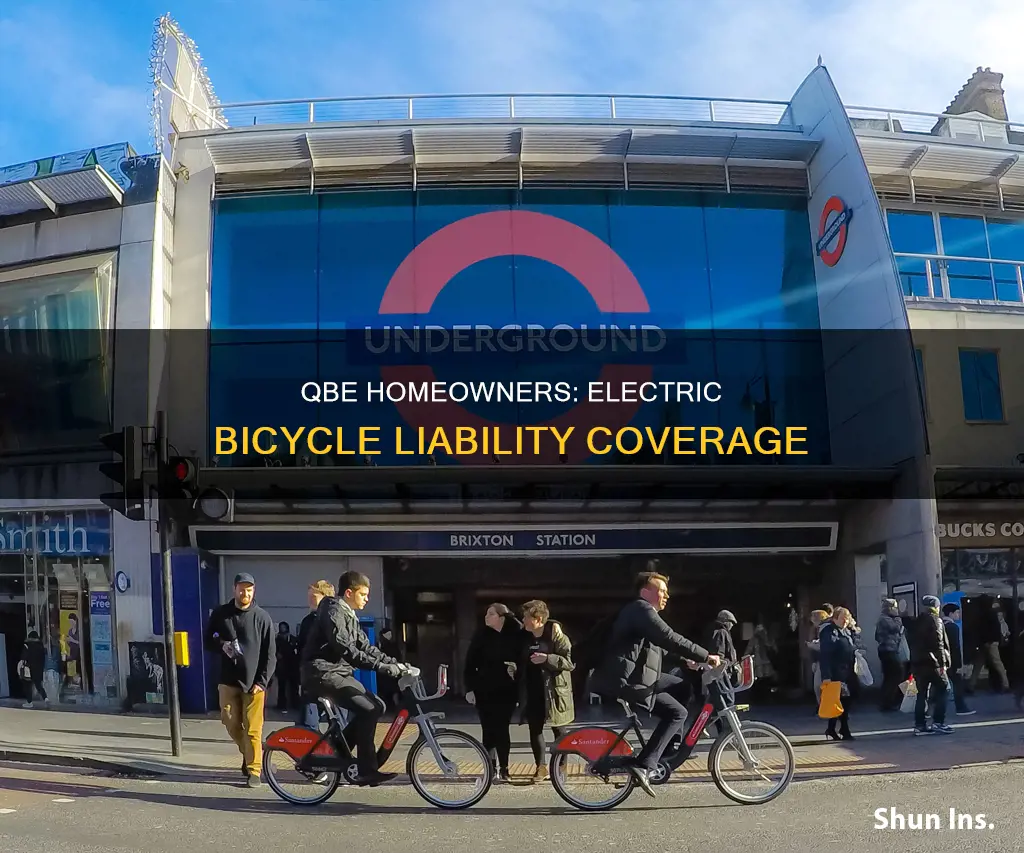 does qbe homeowners liability insurance cover electric assist bicycles