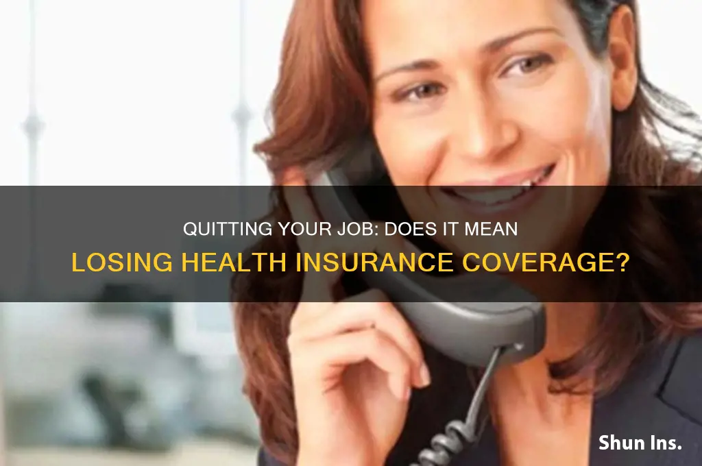 does quitting my job count as loss of health insurance