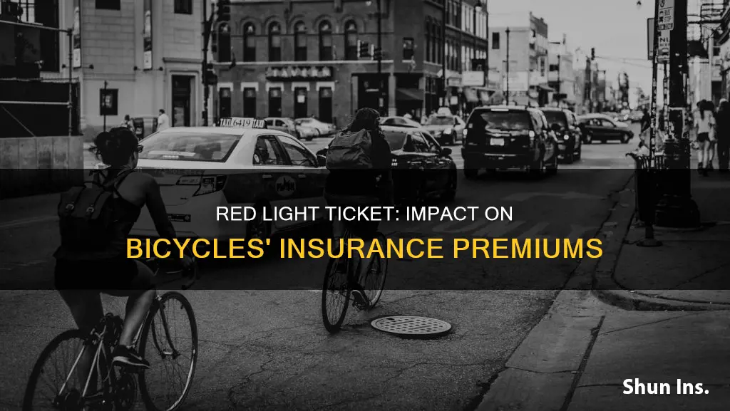 does red light ticket increase insurance on bicycles