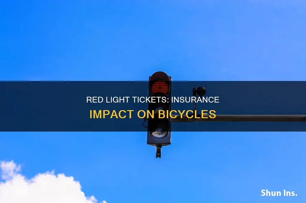 does red light ticket increase insurance on bicycles