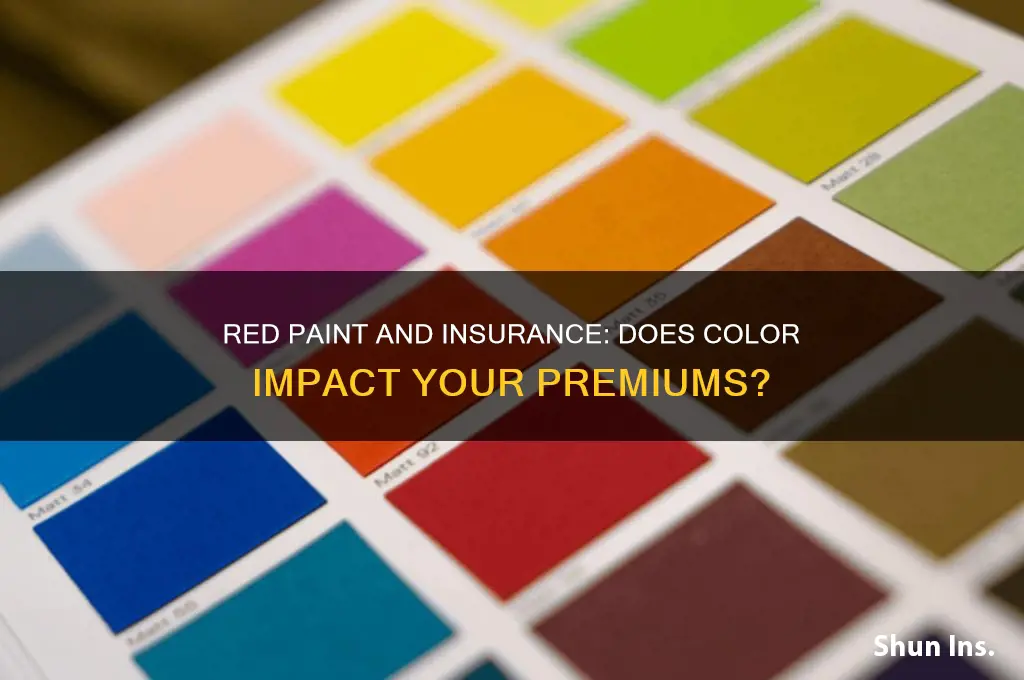 does red paint raise insurance
