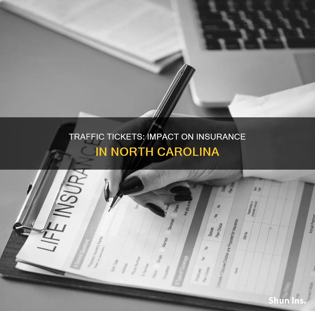 does registration ticket affect insurance nc