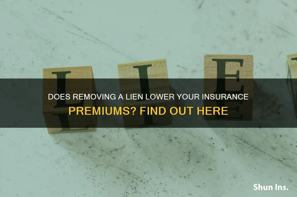 does removing lien reduce insurance