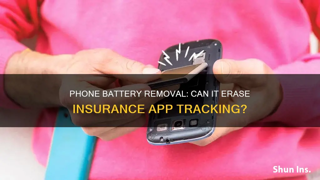 does removing my phone battery stop insurance tracking apps