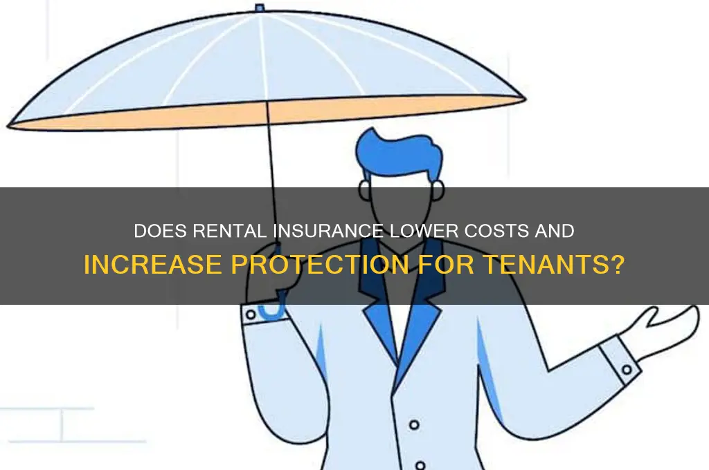 does rental insurance lower