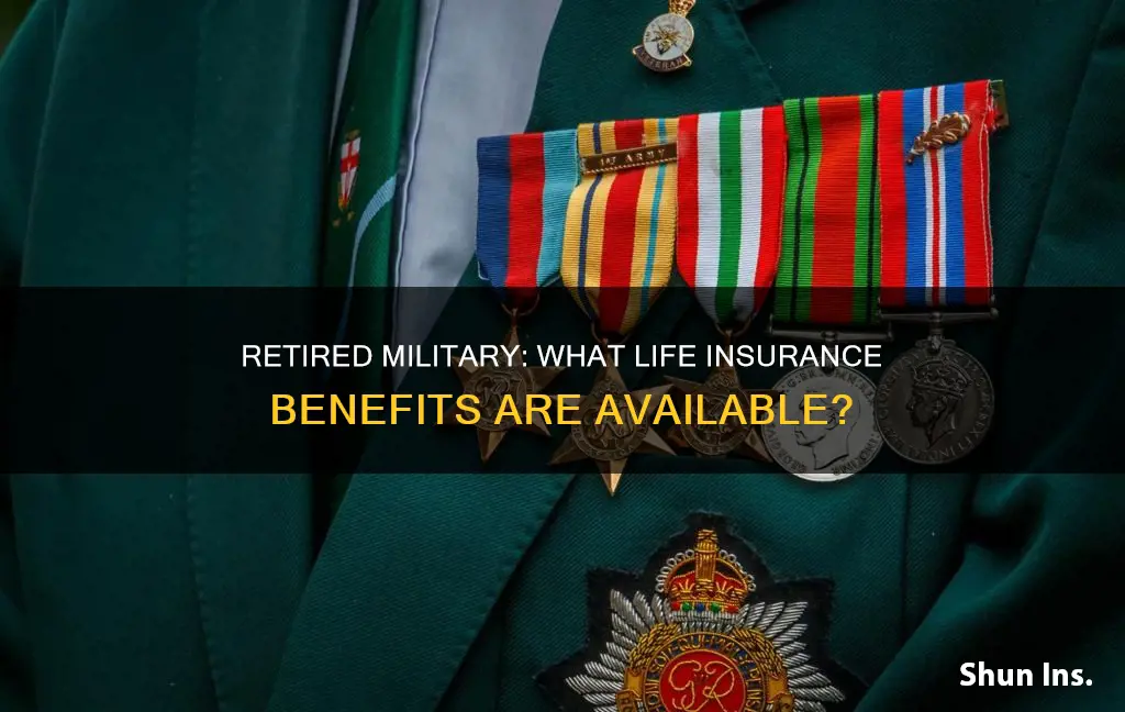 does retired military have life insurance