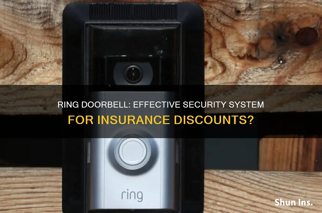 does ring count as a security system for insurance