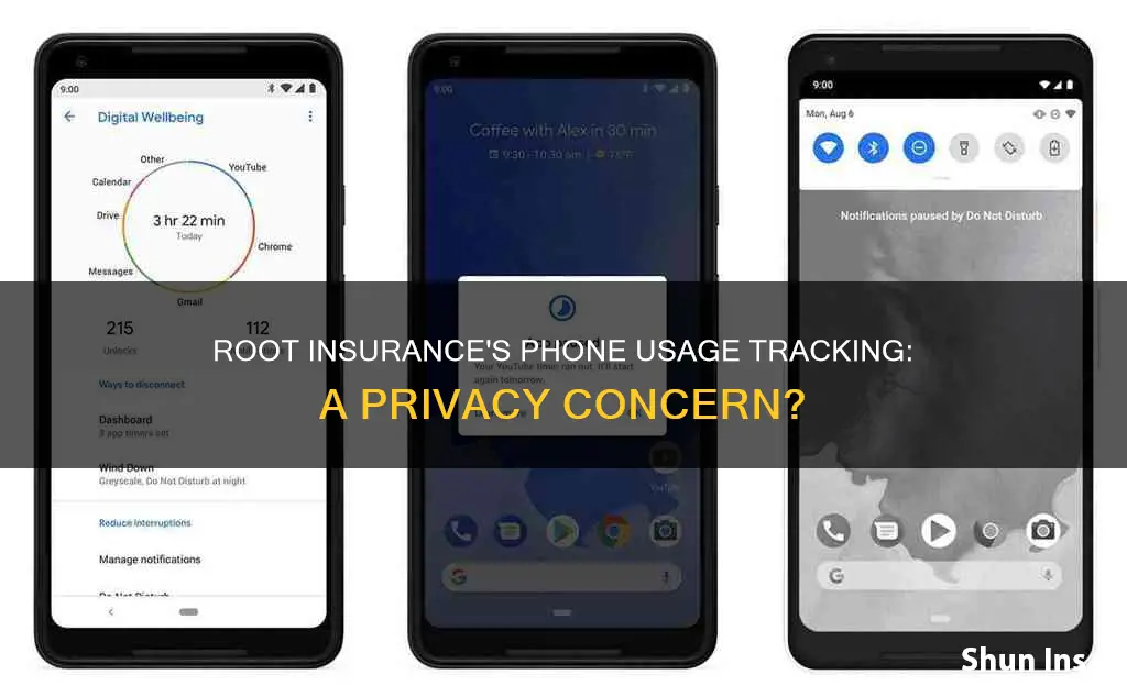 does root insurance track phone usage