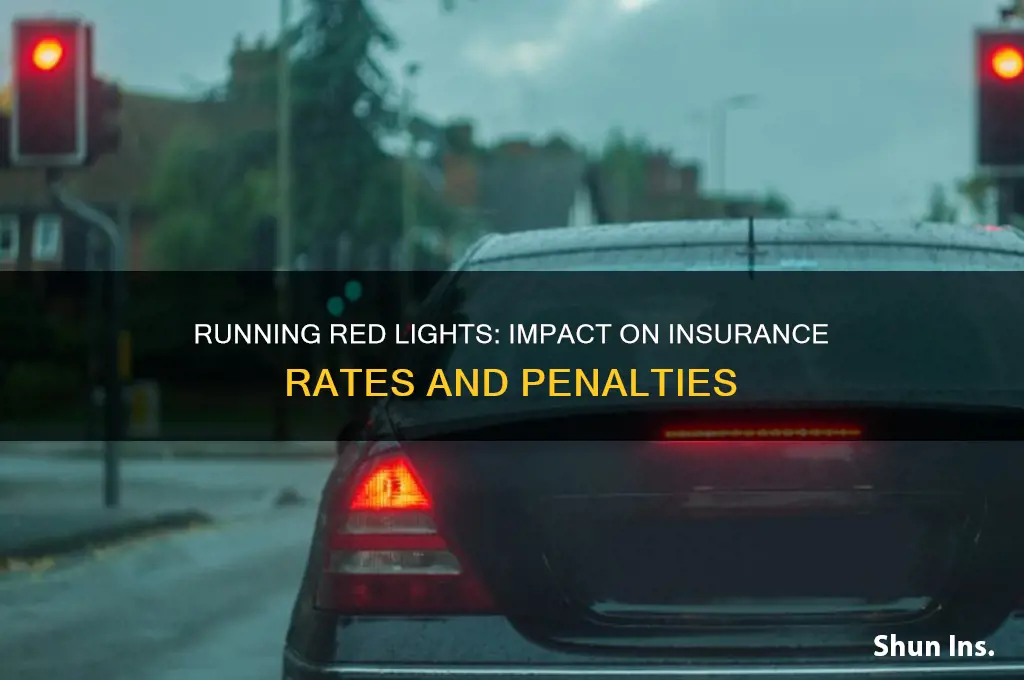 does running a red light increase insurance