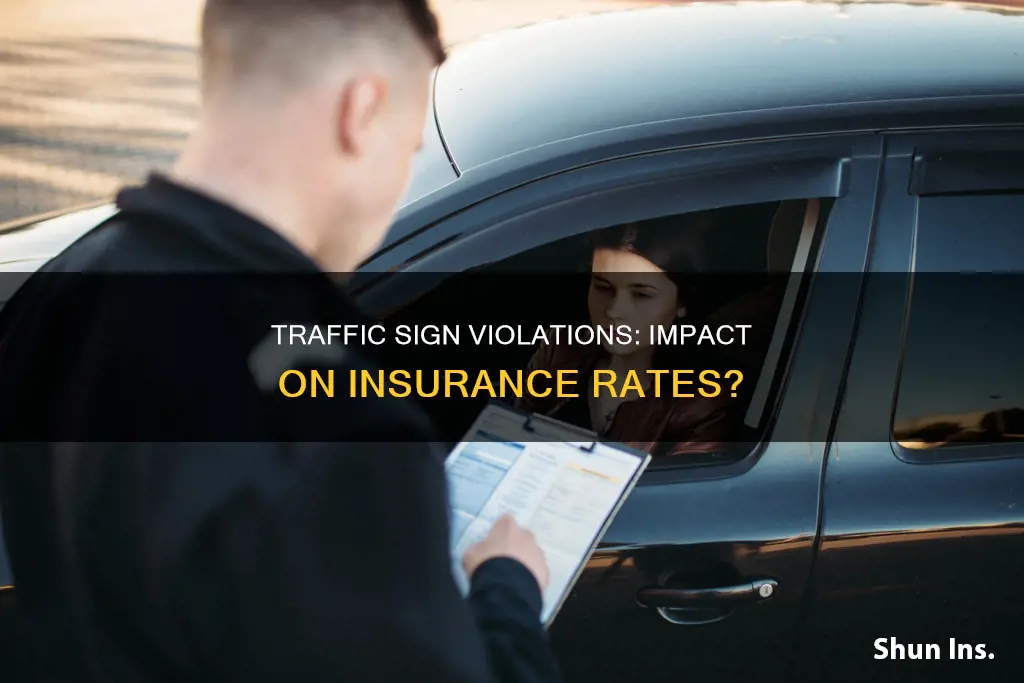 does running a stop sign go against insurance