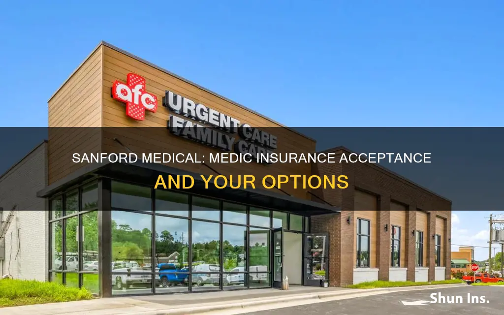 does sanford medical accept medic insurance