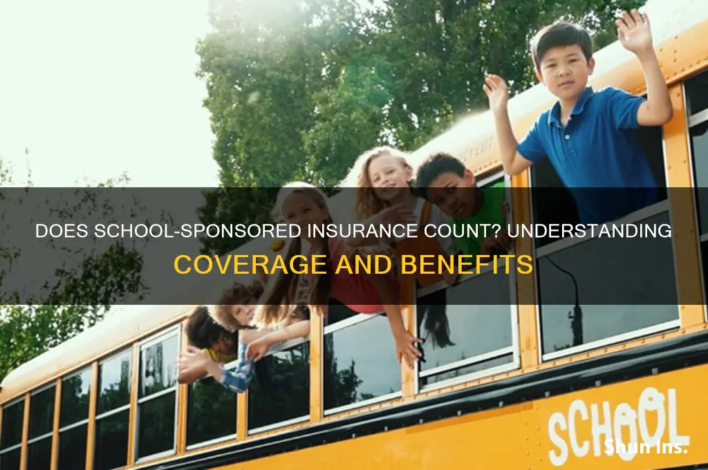 does school sponsered insurance count