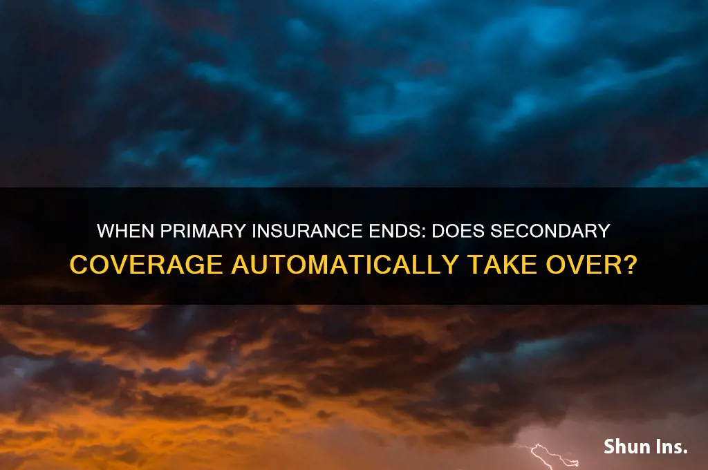 does secondary insurance kick in when no more primary insurance