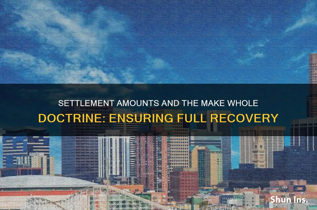 does settlement amount make insured whole under make whole doctrine