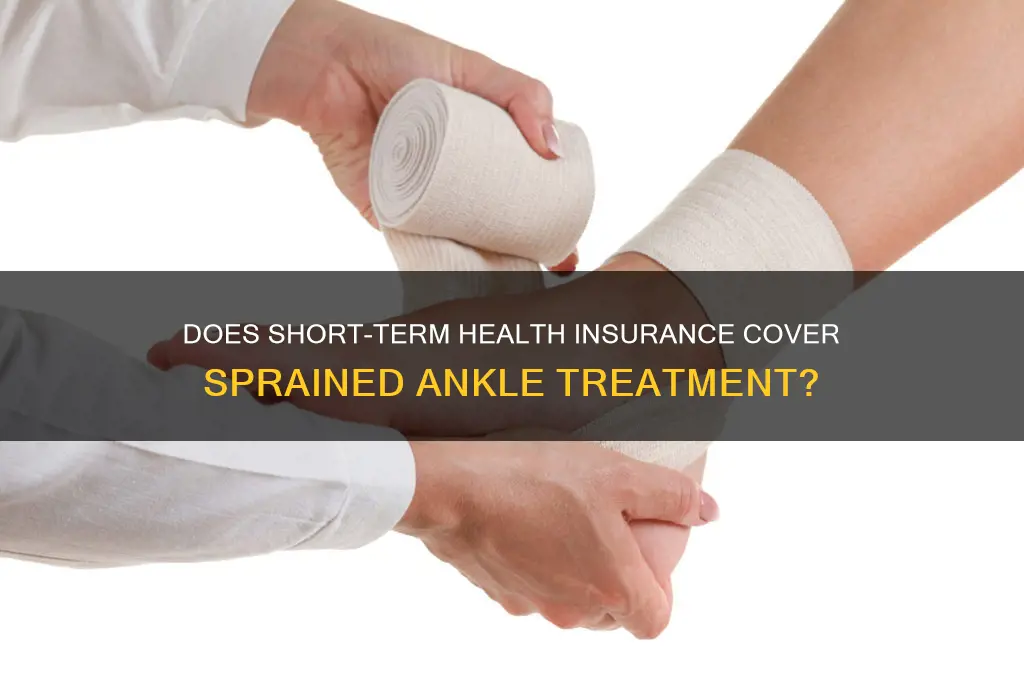does short term health insurance cover sprained ankle
