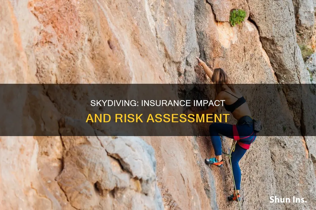 does skydiving affect insurance