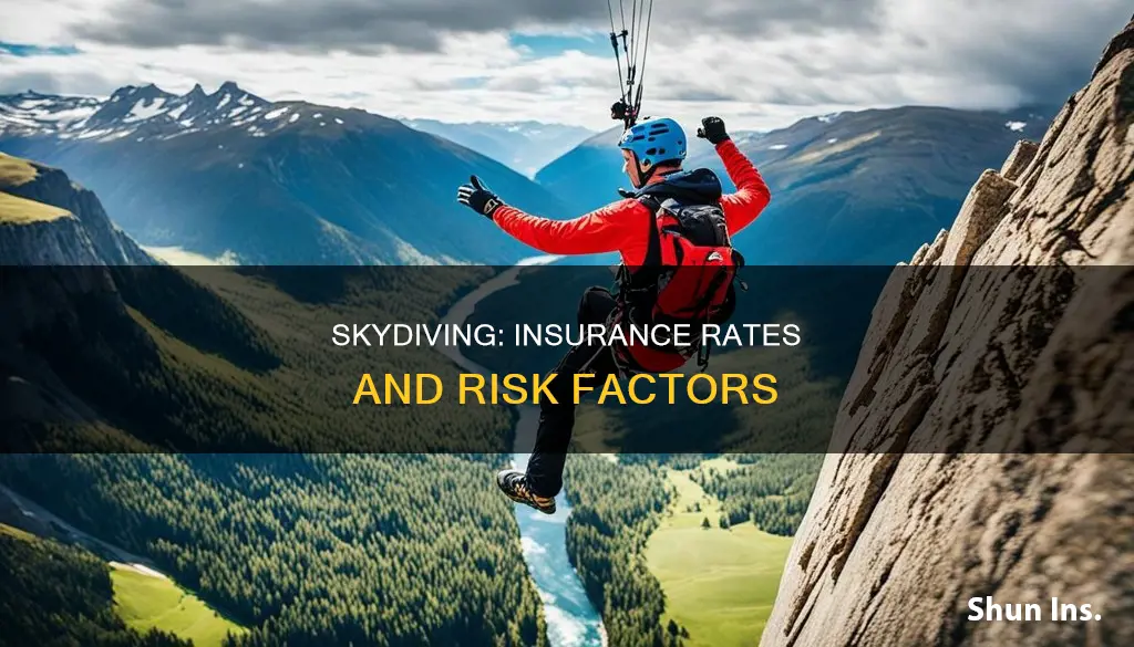 does skydiving raise insurance rates