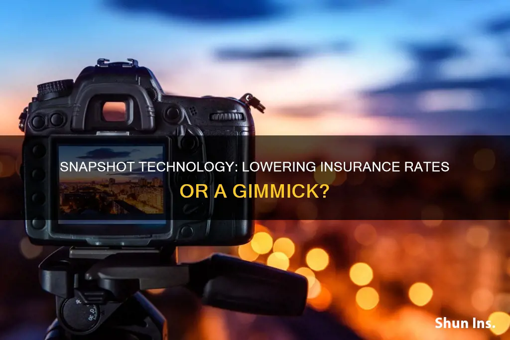 does snapshot actually lower insurance rates