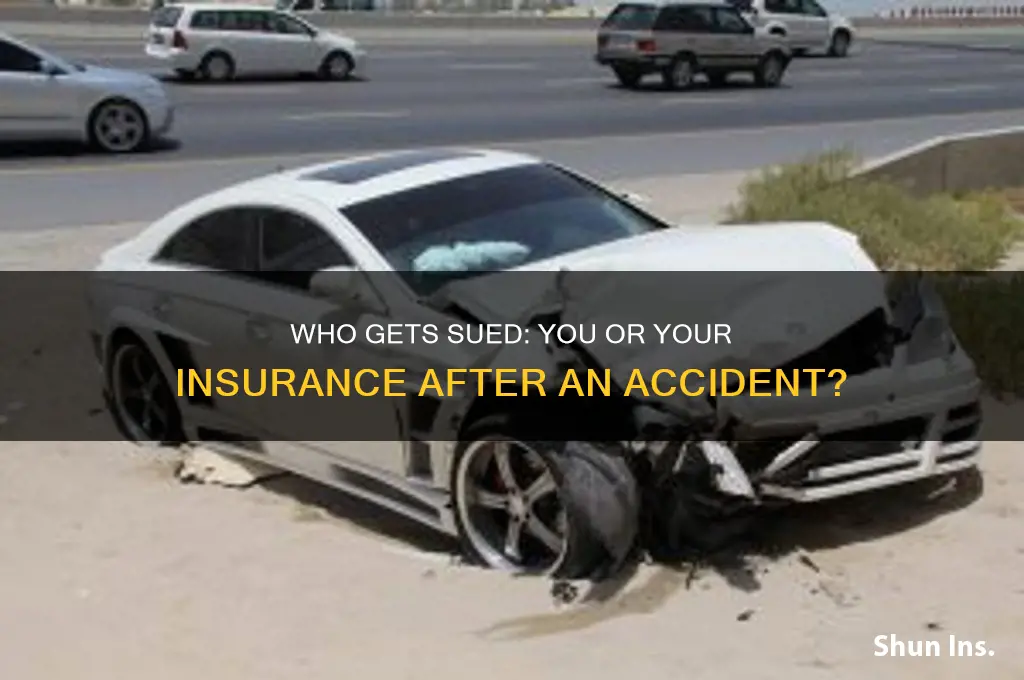 does someone sue insurance or you