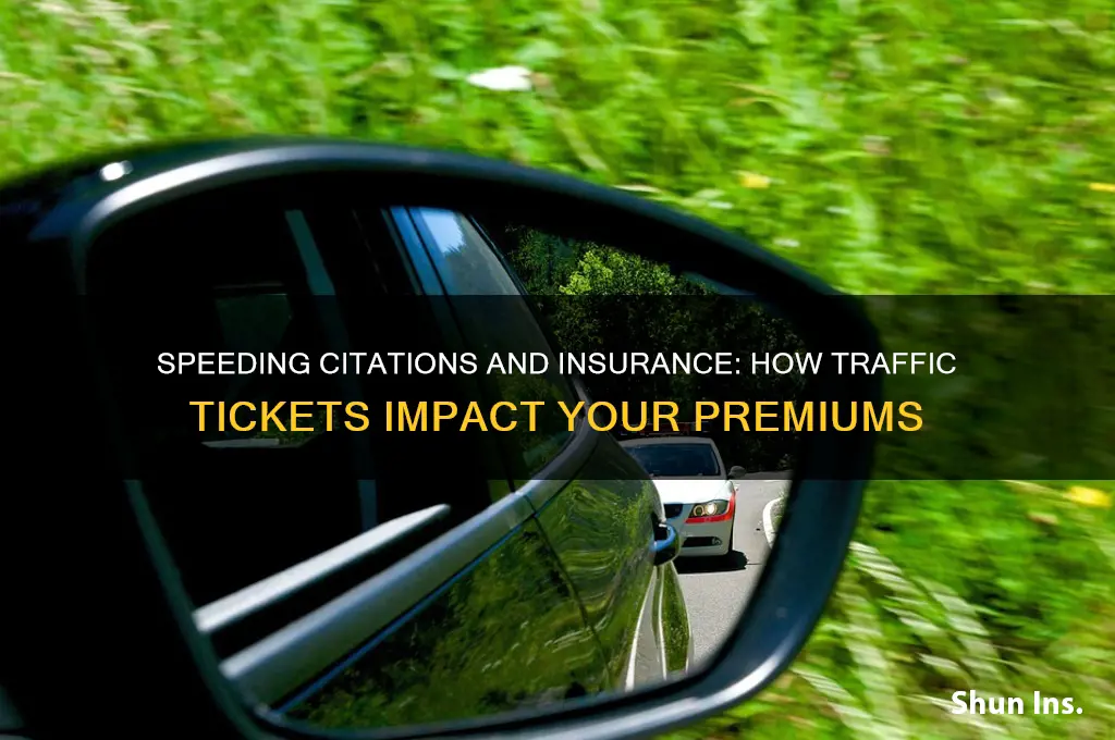 does speeding citation increase insurance