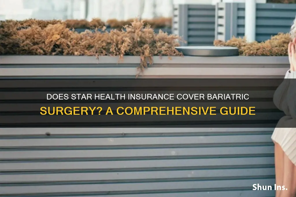 does star health insurance cover bariatric surgery