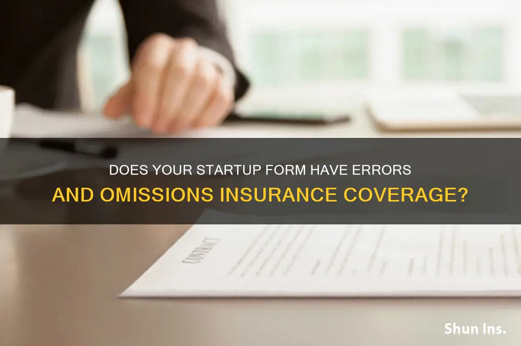 does start form have errors and omissions insurance