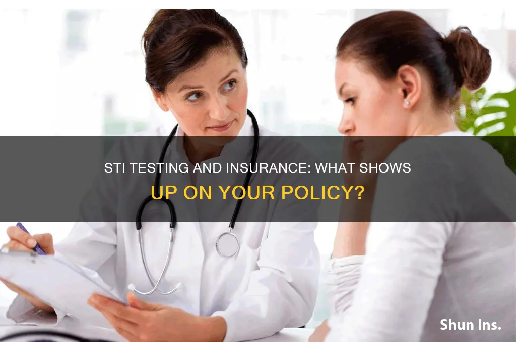 does sti testing show up on insurance