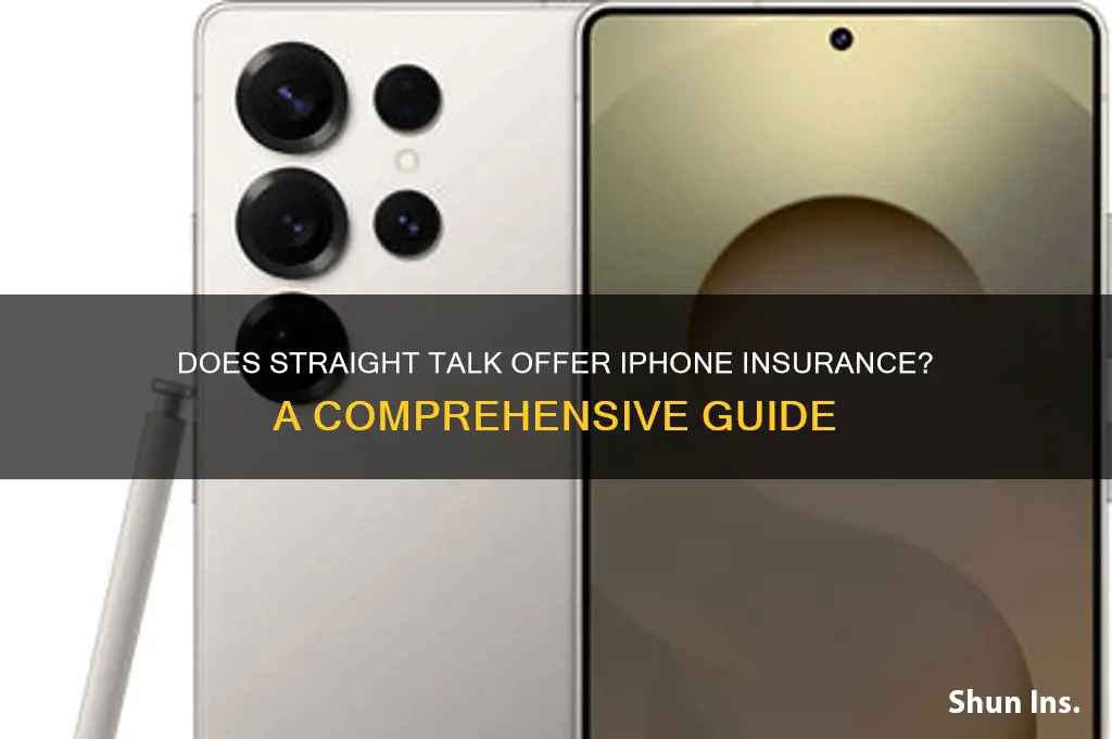 does straight talk have insurance for iphones