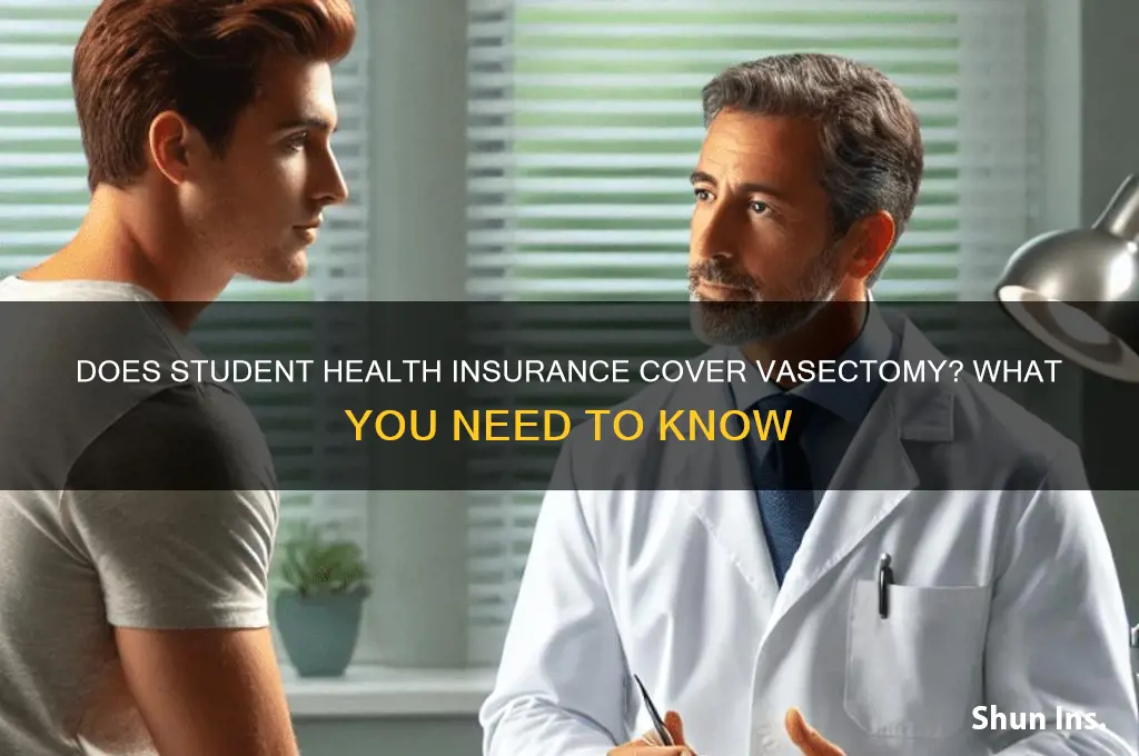 does student health insurance cover vasectomy